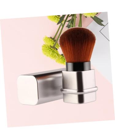 FRCOLOR Retractable Blush Brush - Travel-Friendly Powder Brush for Loose Powder & Highlight Makeup | Silver 2.7cm - Buy Online on GoSupps.com