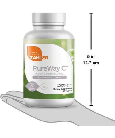 Zahler Pureway C 1000mg | Advanced Vitamin C Supplement | Certified Kosher | 90 Tablets - Buy Online on GoSupps.com