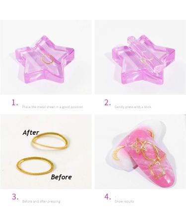 Shop Gofidin Mini Nail Stencil Tool - Heart & Star Design - Portable DIY Beauty for Women - International Shipping Available - Buy Online on GoSupps.com