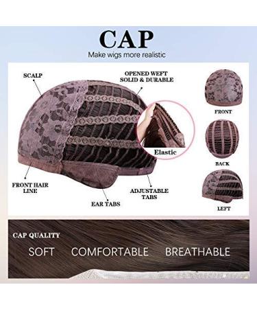 JOOLER Pink Ombre Wig for Women - Long 24 Inch Heat Resistant Natural Hair Color Middle Part Wig - Buy Online on GoSupps.com