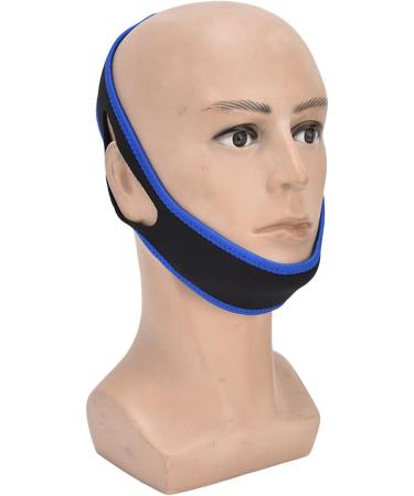 Adjustable Stop Snore Belt Chin Strap - Blue Black - for Men and Women - Office and Bedroom - Buy Online on GoSupps.com