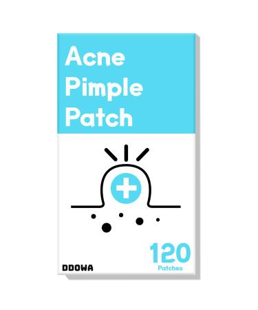 Hydrocolloid Acne Pimple Patch - 120 Patches Size 10mm & 12mm - Fast-Acting & Cleansing Zit Blemish & Spot Treatment - Covers & Cleans Pores - Acne Skin Care Formula for Face Nose Forehead