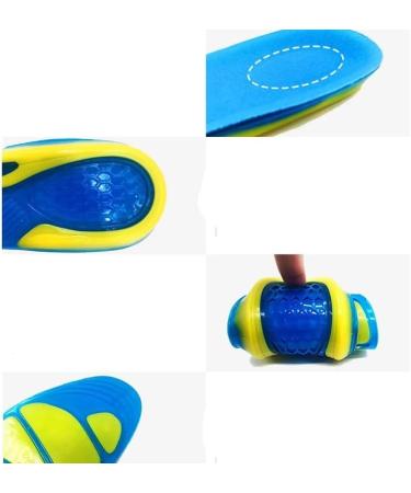 Sport Running Silicone Gel Insoles for Men & Women - Massaging Shock Absorption Orthopedic Soles (Large - Buy Online on GoSupps.com