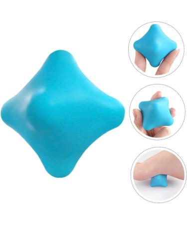 Frcolor Silicone Massage Ball - Vibrating Neck & Muscle Knot Remover - Hexagonal Yoga Roller - 5.7cm Blue - Buy Online on GoSupps.com