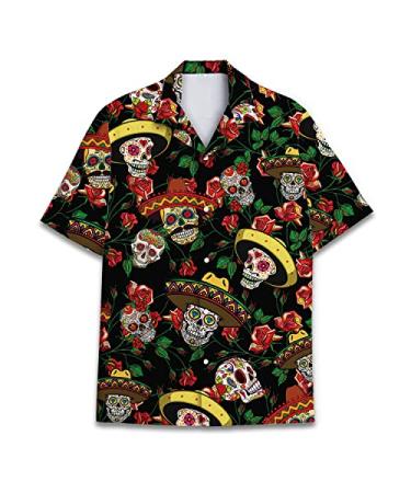 Mooley Funny Bigfoot Button Down Short Sleeve Holiday Summer Beach Tropical Bigfoot Surfing Hawaiian Shirt Cinco 02 X-Large