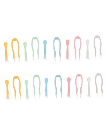 FOMIYES 10 Sets Wear Tweezers Suction Removers Suction Stick Suction Stick Inserter Removers Plunger Inserters Conjoined Tool Plastic