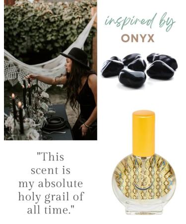 Onyx Organic Mini Perfume Spray by Sage- 1/2 oz Vegan & Cruelty-Free Earthy Scent Black Coconut Vanilla Oakmoss Onyx 1/2 oz Mini Eau de Toilette Spray - Buy Online on GoSupps.com