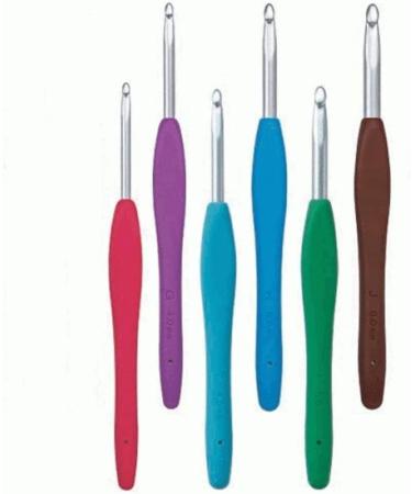 Clover Amour Crochet Hook 6.0mm - Brown | Ergonomic Design, Ideal for Crafting Projects - Buy Online on GoSupps.com