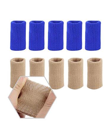 20 Pieces Finger Sleeves - Thumb Splint Brace for Arthritis & Trigger Finger Relief - Compression Aid for Sports (Blue) - International Shipping Available - Buy Online on GoSupps.com