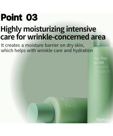 FARMSTAY TeaTree Biome Calming Emulsion - Hydrating Face Moisturizer for Sensitive Skin | Korean Skincare for Men Women & Teenagers | 6.76 Fl. Oz - Buy Online on GoSupps.com