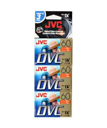 JVC Mdv60du3 Jvc 60 Min Minidv Tape 3 Pack (Discontinued by Manufacturer)