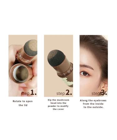 Eyebrow Stamp Kit Waterproof One-Step Brow Shaping with 24 Stencils | Dark Brown Perfect Eye Makeup Tool - Buy Online on GoSupps.com