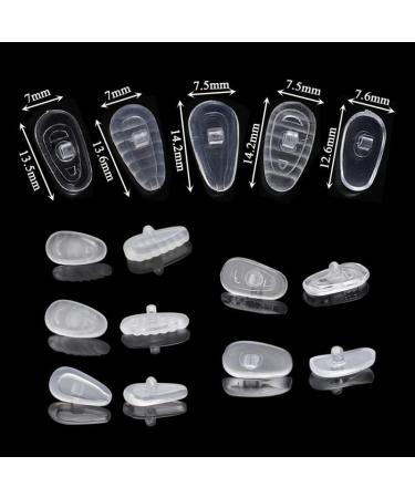 Silars Slipproof Silicone Nose Pads for Glasses - 25 Pairs + Glasses Repair Set with Screws Tweezers & Cleaning Cloth - Buy Online on GoSupps.com