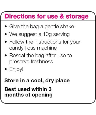Candy Chemistry All Natural Cotton Candy Floss Sugar - For Home and Professional Candy Floss Machine - Various Flavours 400g (Aniseed) - Buy Online on GoSupps.com