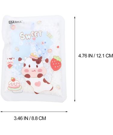 Healifty 6pcs Kids Portable Ice Pack - Cartoon Cow Animal Cooler Pack for Kids, Teething, Headache - Cold Pack for Children - Buy Online on GoSupps.com