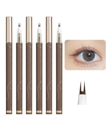 Wokii Double Tip Lower Eye Liner Liquid Liner Eye Liner Pencils Waterproof Liquid Eyeliner Eyelash Pencil Long Lasting Sweat Proof Without Taking Off Makeup