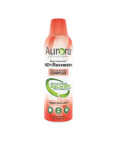 Aurora Nutrascience Mega-Liposomal NAD+/Resveratrol Organic Fruit 16 fl oz (480 ml)