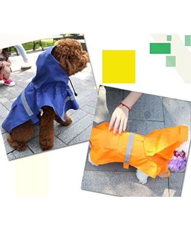 Ocsoso Dog Coat - Adjustable Rain Jacket with Hood for Small & Medium Dogs Puppies & Kittens | Waterproof Blue Raincoat - Buy Online on GoSupps.com