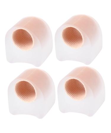LALAFINA 2 Pairs Toe Splitter Spacer Comfortable Separators Bunion Cushion Sleeves Bunion Toe Separators Big Toe Separator Thumb Protector Reusable Bunion Foot Protectors for Feet Men Sebs As Shown 2.7x2.2cm