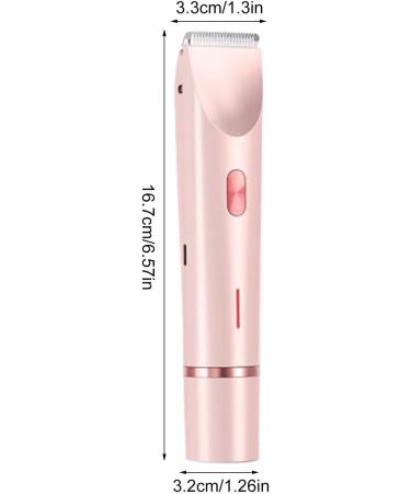 Portable Shaver Electric Shaver for Women Double Head Shaver Portable Body Hair Trimmer Shaver for Women Care Wet and Dry Use Groomer Pink - Buy Online on GoSupps.com