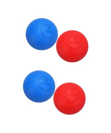 Partykindom 4 pieces massage balls Plantar fasciitis massage device Arching massage lacrosse balls yoga massage roller mobility balls massage tab Health care fascia ball