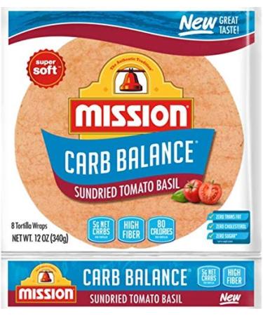Mission Carb Balance Tortilla Variety Pack - 12 oz (Pack of 4) - Flour, Whole Wheat, Spinach Herb, Tomato Basil - Buy Online on GoSupps.com