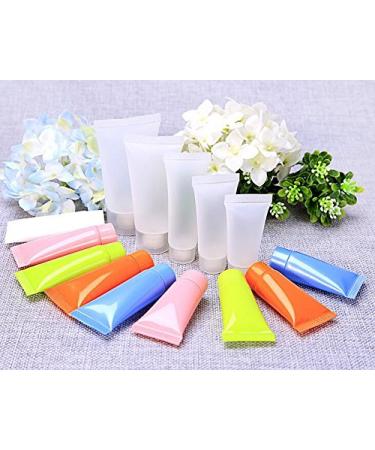 24 Pack 5ml Empty Refillable Plastic Tubes for Shampoo Shower Gel Body Lotion - Random Colors - Buy Online on GoSupps.com