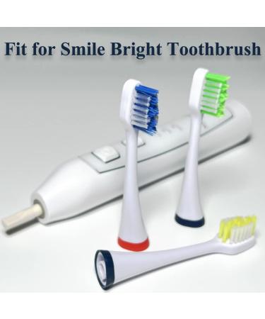 3 Pack of Soft Bristle Replacement Heads for Smile Bright Store Platinum Sonic Electric Toothbrush - Buy Online on GoSupps.com