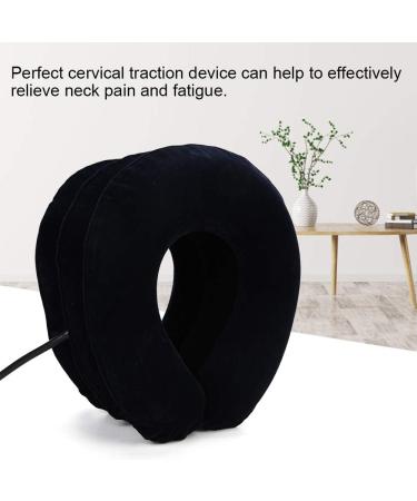 KUIKUI Portable Neck Traction Device Relieve Neck Pain and Fatigue with Ergonomic Design Inflatable Pillow Collar and Adjustable Pressure - Buy Online on GoSupps.com