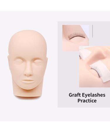 Make-Up Exercise Head for Training | Female Doll with Eyelash Extensions & Hairstyle - Ideal for Makeup Artists - Buy Online on GoSupps.com