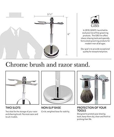 Premium G.B.S Men's Grooming Kit | DE Safety Razor Badger Brush & Natural Shave Soaps International Shipping Available - Buy Online on GoSupps.com