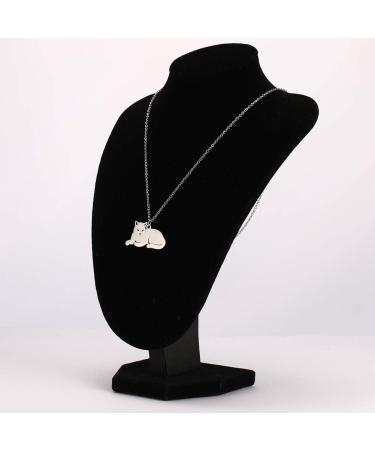 TEAMER Stainless Steel Cute Cat Pendant Necklace - Stylish Animal Jewelry for Women - Perfect Gift for Pet Lovers - Buy Online on GoSupps.com