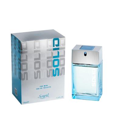 Sapil Solid Perfume for Men - Long Lasting Dubai Perfume with Citrus Spicy and Musk Notes - 3.4 Oz (100 ml) Arabic Cologne for Everyday Use.