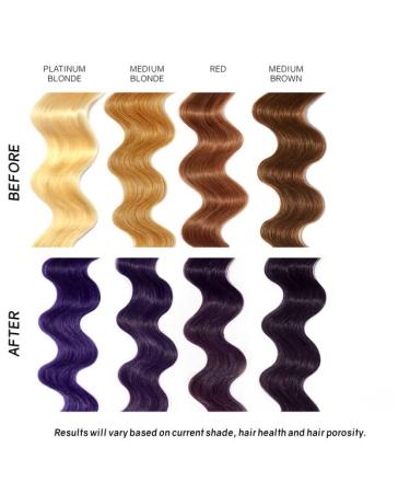 oVertone Extreme Purple Color Depositing Conditioner 8 oz - Semi Permanent Hair Color with Shea Butter & Coconut Oil - Cruelty-Free & Temporary - Buy Online on GoSupps.com