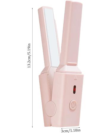 Small Curling Iron Rechargeable Hair Straightener and Curler - Multifunctional Straight and Curly Hair Wand for Girls and Teens Jiahua Pink - Buy Online on GoSupps.com