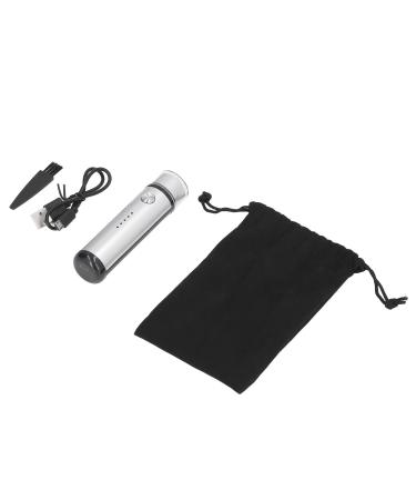 Low Noise Mini Electric Shaver for Men Painless Shaving Premium Compact Driving Shaver ABS and Stainless Steel Mini Electric Shaver (Silver)