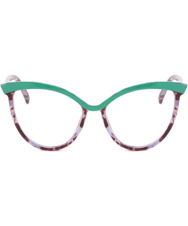 Shop Laureles Fashion Women's Blue Light Blocking Computer Cat Readers - Green Leopard 2.0x Magnifying Eyeglasses - Buy Online on GoSupps.com