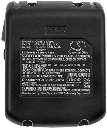 5000mAh Replacement Battery Compatible with Hitachi 329083 329877 BSL 1415 BSL 1430 & More | International Shipping Available - Buy Online on GoSupps.com