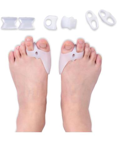 8-Piece Hallux Valgus Corrector & Toe Separator Set - Pain Relief & Alignment Correction for Bunions - 4 Pair Bunion Protectors Included - Buy Online on GoSupps.com