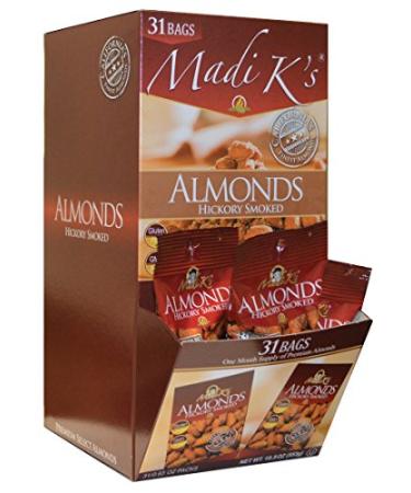 Madi K's Hickory Smoked Almonds, 31 Count, Package may vary