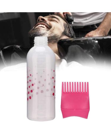 Hair Oil Applicator Brush Hair Dye Bottle 170ml with Comb Teeth for Professional Salon or Home Use (Rose Red) - Buy Online on GoSupps.com
