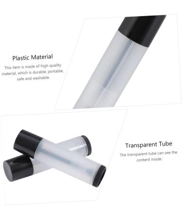 BESTYASH 20 Pi ces Tubes Vides Plastique Transparent pour et Contenants Rechargeables Noir Transparent - Buy Online on GoSupps.com