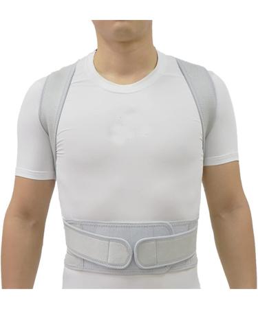 Posture Corrector Back Brace - Adjustable Clavicle Support for Hunching & Slouching - 2XL Gray - Buy Online on GoSupps.com