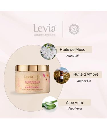  LEVIA Levia Sensual Body Scrub Musk & Amber Body Scrub Exfoliation & Radiance Soft Smooth & Fragrant Skin 350 ml - Buy Online on GoSupps.com