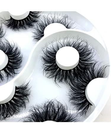Buy HBZGTLAD 2021 25mm 3D Faux Mink Hair Cross False Eyelashes - 5 Pairs of Long Handmade Thick Eye Lashes for Stunning Makeup - International Shipping Available - Buy Online on GoSupps.com