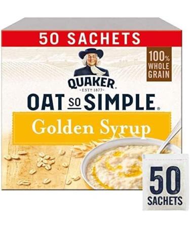 Quaker Oat Golden Syrup Breakfast Porridge Microwaveable Sachets (50 x 36g) - 2 Pack | Sold by Gronets - Buy Online on GoSupps.com