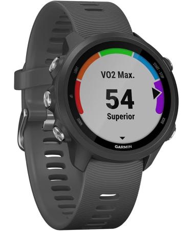 Garmin Forerunner 245 GPS Running Smartwatch - Slate Gray (Renewed) - Buy Online on GoSupps.com