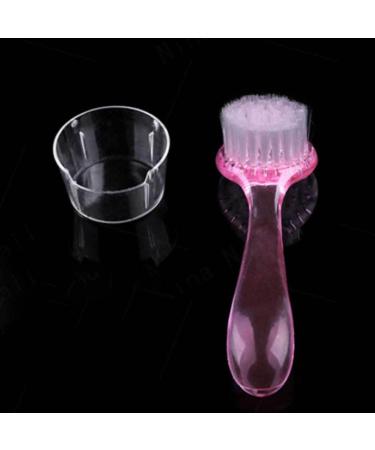 Manual Facial Cleansing Brushes Facial Brush Manual Face Cleansing Brush Superfine Synthetic Hair Brush Handheld Silicon Brush Pink - Buy Online on GoSupps.com
