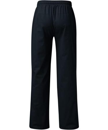 Men's Casual Polyester Jogging Pants - Summer Pouch Pants in Solid Navy XL - Buy Online on GoSupps.com