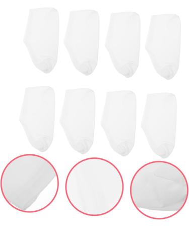 Ipetboom 4pairs Moisturizing Socks Spa Gloves Dry Feet Socks Moisturizer Socks Cotton Moisture Enhancing Socks Stretch Boat Socks Anti-Crack Foot Elastic Stockings Cotton Spandex White - Buy Online on GoSupps.com